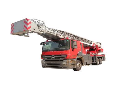 Altura y funciones del camión de bomberos de escalera aérea