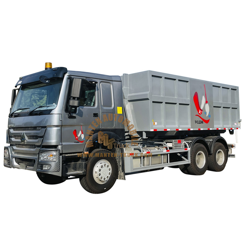 SINOTRUK HOWO camión contenedor cargador de gancho de 25 toneladas
