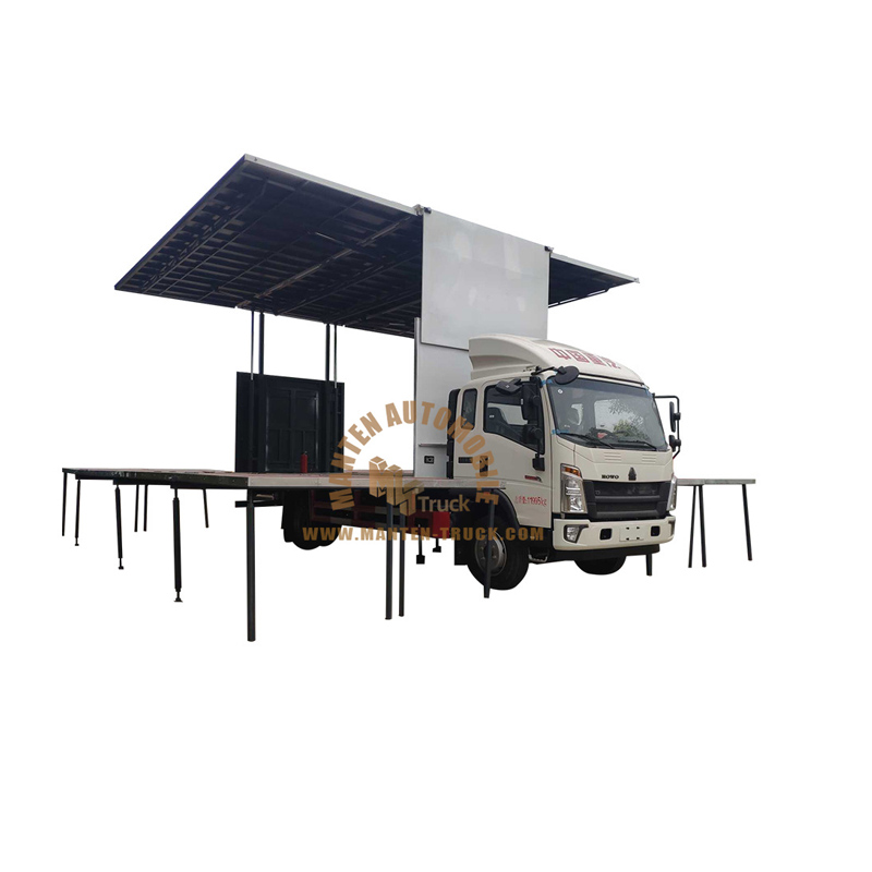 6,2 M Howo construido en camión de escenario LED