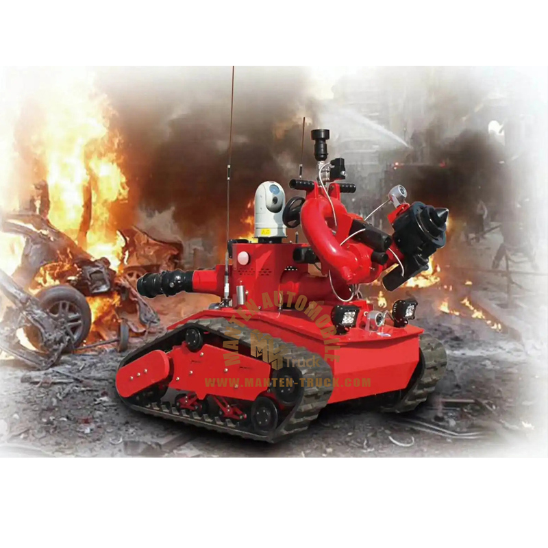 Robot de lucha contra incendios con función a prueba de explosiones e ignífuga