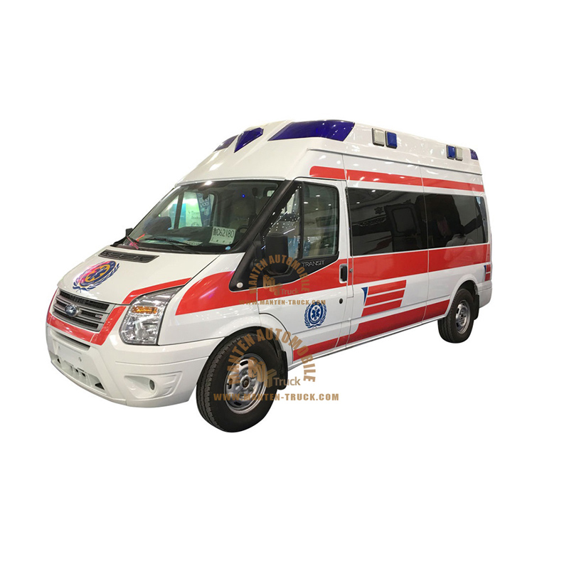 Ambulancia de tránsito de pacientes del Hospital Ford