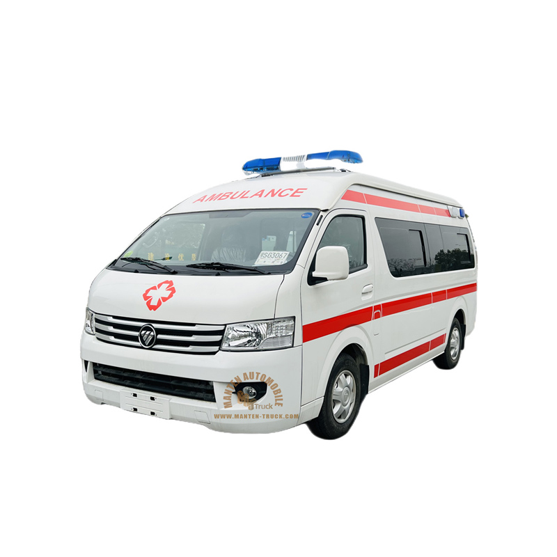 Ambulancia de tránsito con motor diesel Foton Euro 2