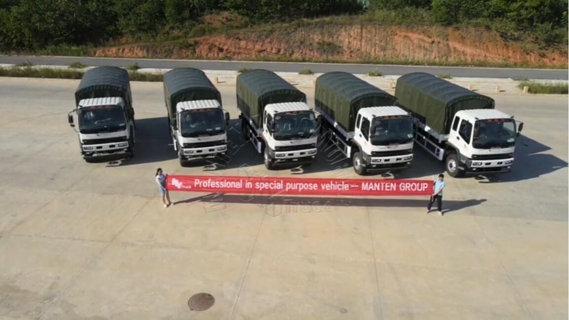 Camión militar exportado a Sudamérica