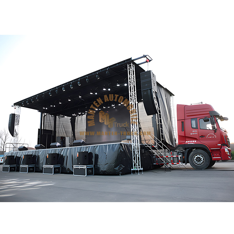 stage on trailer