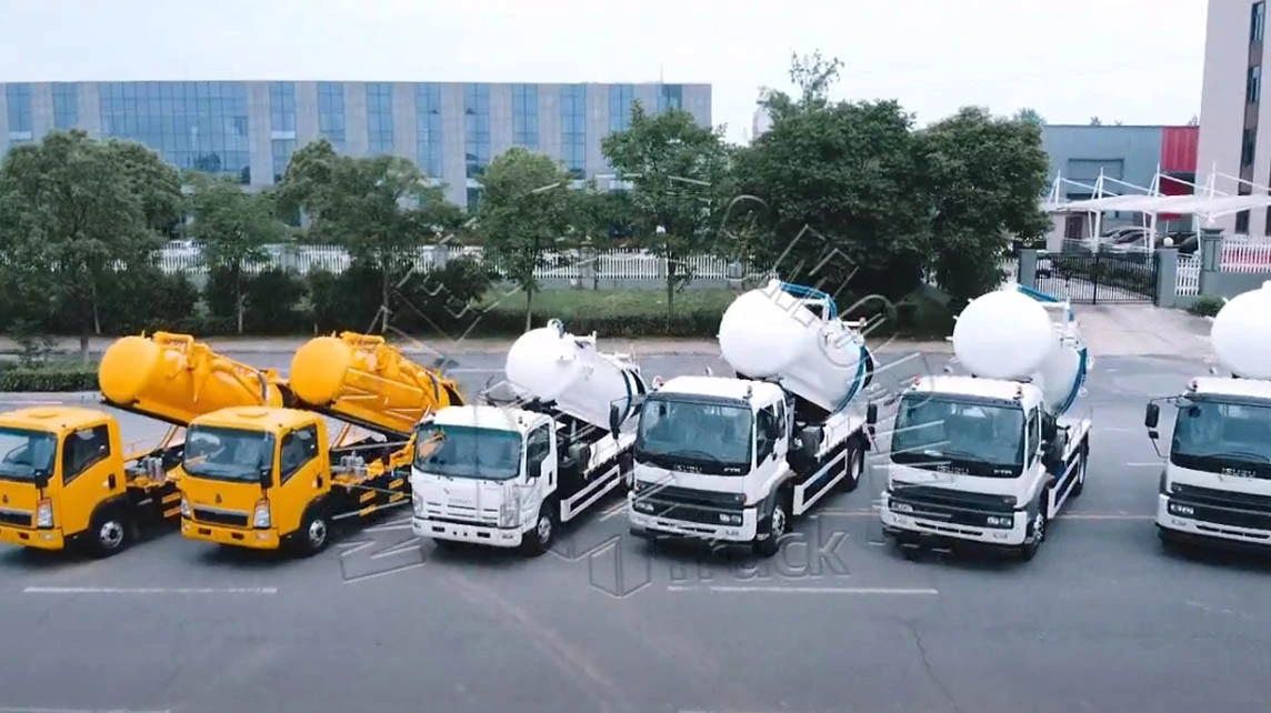 ISUZU y HOWO 5m3 10m3 camiones de vacío para el Sudeste Asiático MANTEN